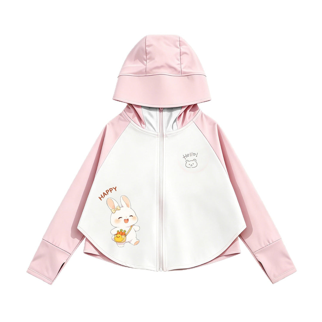 Kinder Sonnenschutzjacke mit Kapuze und atmungsaktivem Stoff R&B