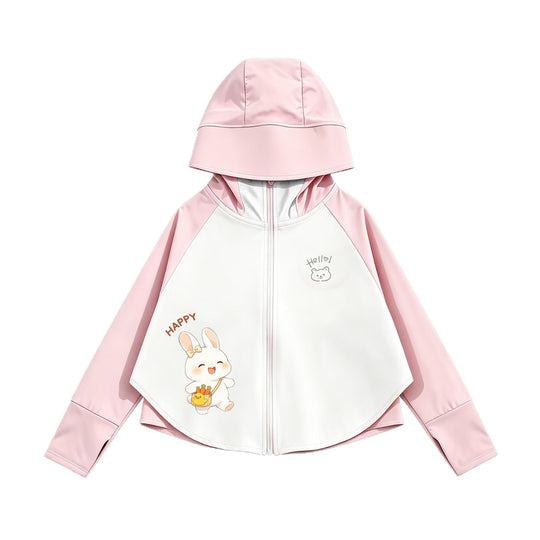 Kinder Sonnenschutzjacke mit Kapuze und atmungsaktivem Stoff R&B