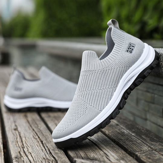 Damen Bequeme und atmungsaktive Slip-On Sportschuhe mit rutschfester Sohle R&B