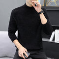 Herren warmer Rollkragenpullover aus weichem Strick