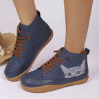 Damen Sneakers mit kreativem Katzen-Design und rutschfester Sohle R&B