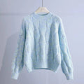 Damen Grobstrickpullover mit innovativem Wellenmuster R&B
