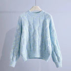 Damen Grobstrickpullover mit innovativem Wellenmuster R&B