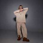 Damen Sweatshirt und Jogginghose Set R&B