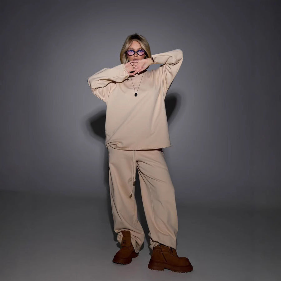 Damen Sweatshirt und Jogginghose Set R&B