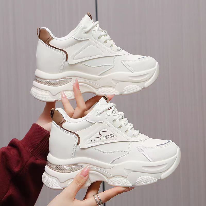 Damen Sportive Chunky Sneakers mit atmungsaktivem Obermaterial und rutschfester Sohle