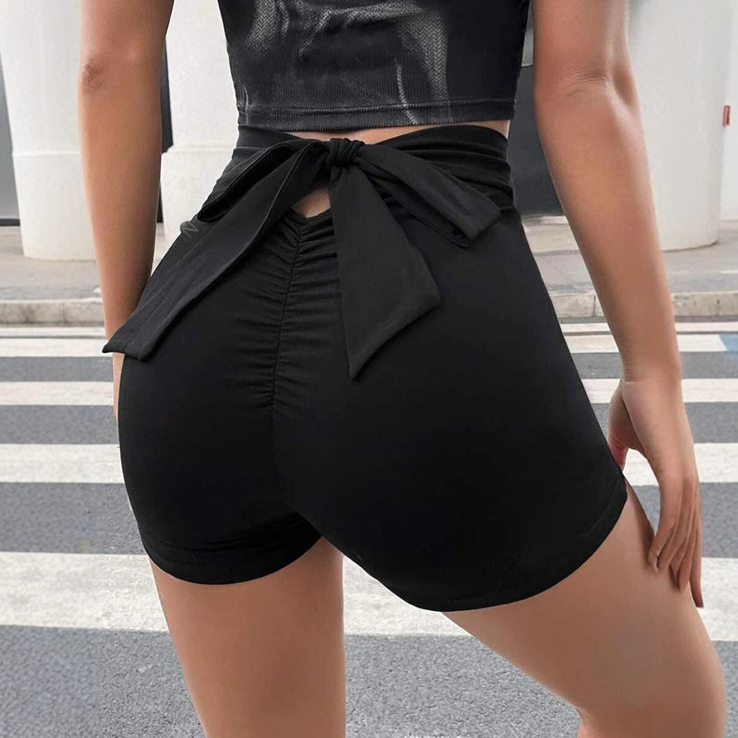 Damen Sportliche High-Waist Shorts mit elastischem Bund und figurformendem Schnitt R&B