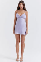 Damen Nachtkleid mit zarten bestickten Details R&B