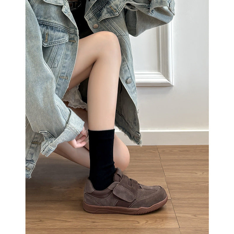 Damen Bequeme Sneakers mit Klettverschluss