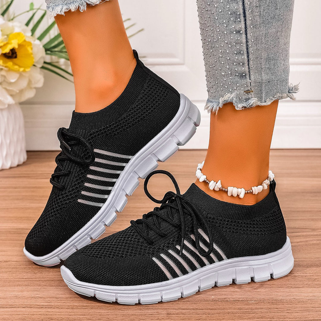 Damen Sportliche Komfort-Sneaker mit atmungsaktivem Obermaterial R&B