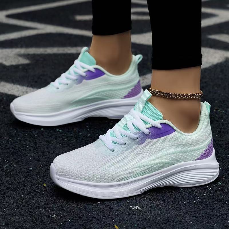 Damen Atmungsaktive Sport Sneakers mit flexiblem Obermaterial und rutschfester Sohle R&B