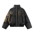 Herren Modische Steppjacke mit hohem Kragen und praktischen Taschen R&B