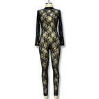 Damen Elegantes Spitzenoverall R&B