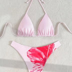Damen Triangel-Bikini mit floralem Design und verstellbaren Trägern R&B 1778118212