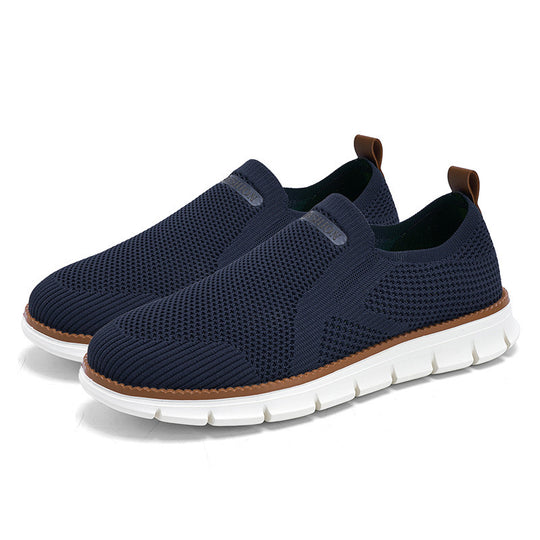 Damen Leichte Slip-On Sneakers aus atmungsaktivem Strickmaterial R&B
