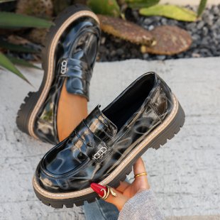 Damen Modische Loafers mit komfortablem Plateau und eleganter Sohle R&B