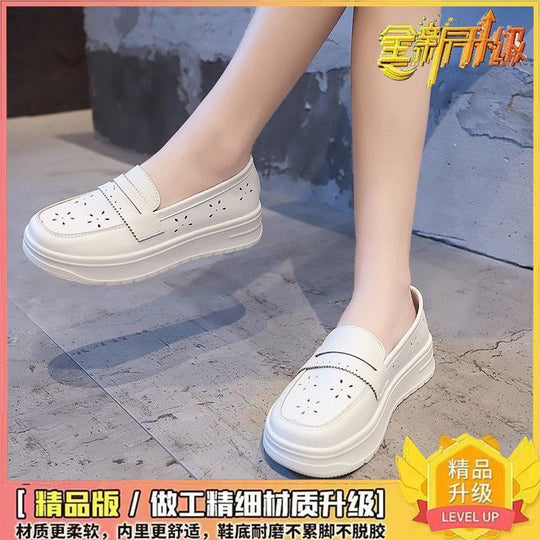 Damen Komfortable Slip-On Sneakers mit atmungsaktiver Oberflächenstruktur R&B