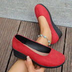 Damen Wedge-Pantoletten mit elegantem Obermaterial und rutschfester Sohle R&B