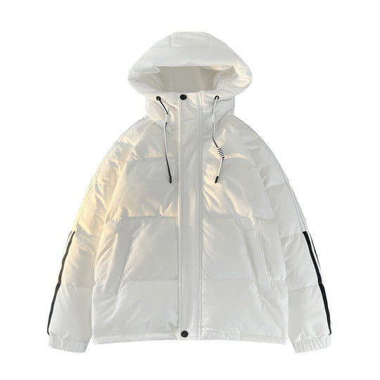 Damen urbane Pufferjacke mit Kapuze und elastischen Bündchen R&B
