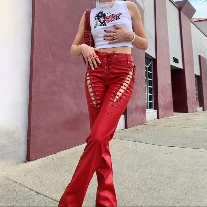 Damen Crop-Top mit innovativem Cut-Out-Design und langen Ärmeln R&B