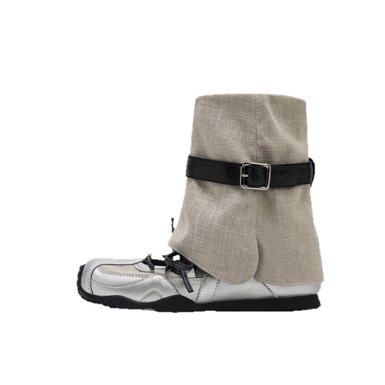 Damen Komfortable und wasserdichte Stiefel mit verstellbarem Schnallenverschluss R&B