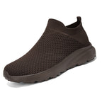 Unisex nan elastischer Strick-Schlupfschuh mit konturierter viskoelastischer Innensohle und rutschfester stoßdämpfender Laufsohle R&B