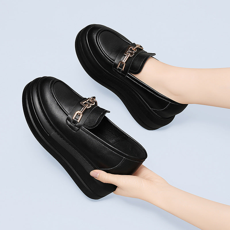 Damen modische Plateau-Schuhe mit eleganter Schnalle R&B