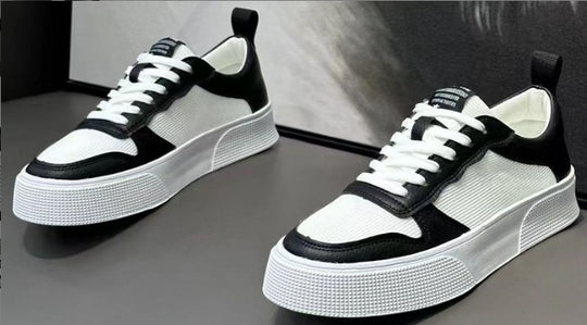 Damen Modische Sneakers mit atmungsaktiver Oberfläche und rutschfester Plattformsohle R&B