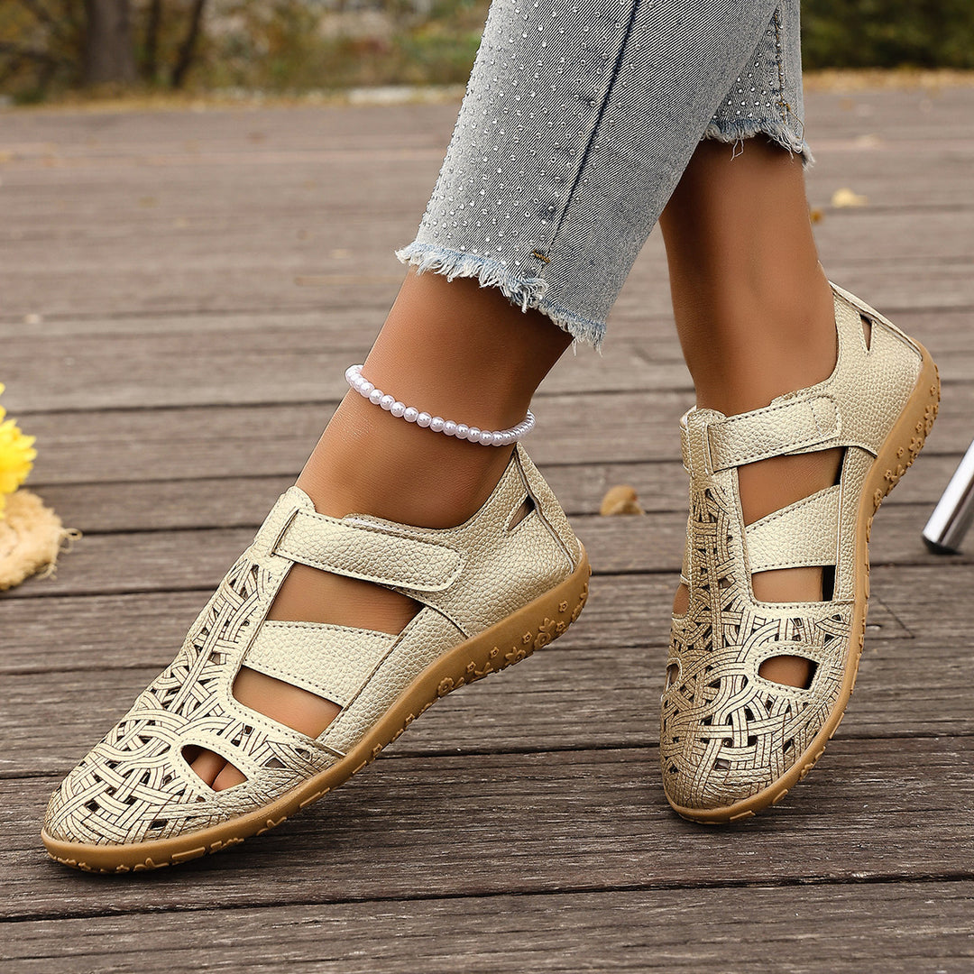 Damen Freizeit-Schuhe mit atmungsaktivem Design und verstellbarem Klettverschluss R&B