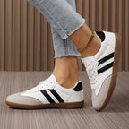 Damen Sportliche Sneakers mit rutschfester Sohle und atmungsaktiver Obermaterialstruktur