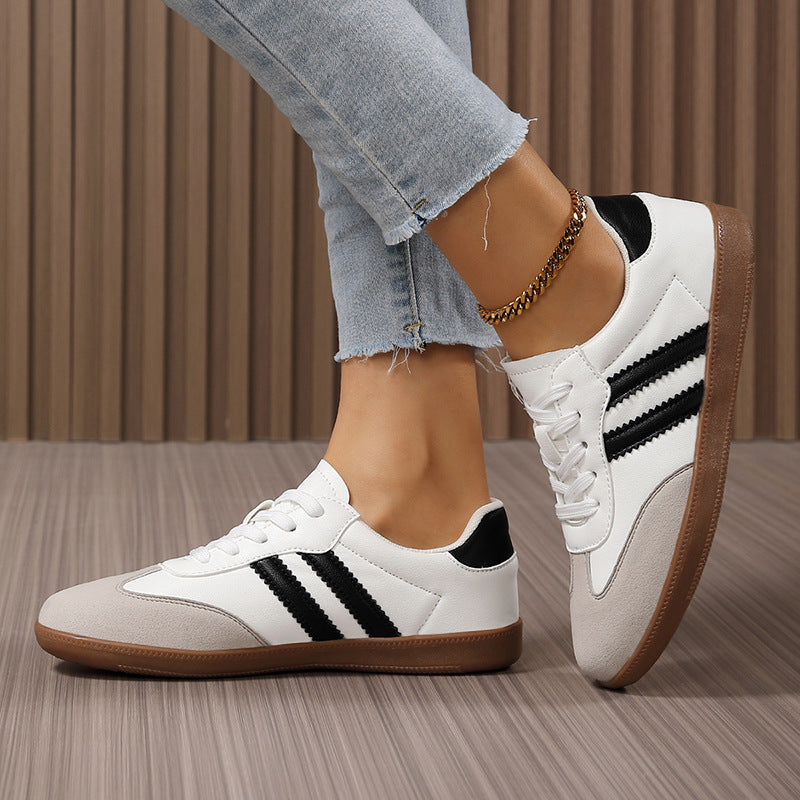 Damen Sportliche Sneakers mit rutschfester Sohle und atmungsaktiver Obermaterialstruktur