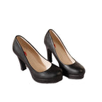 Damen elegante Pumps mit Blockabsatz R&B