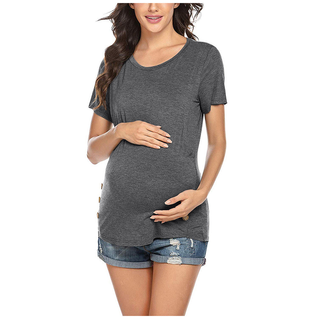 Damen Stillshirt mit praktischen Knöpfen R&B