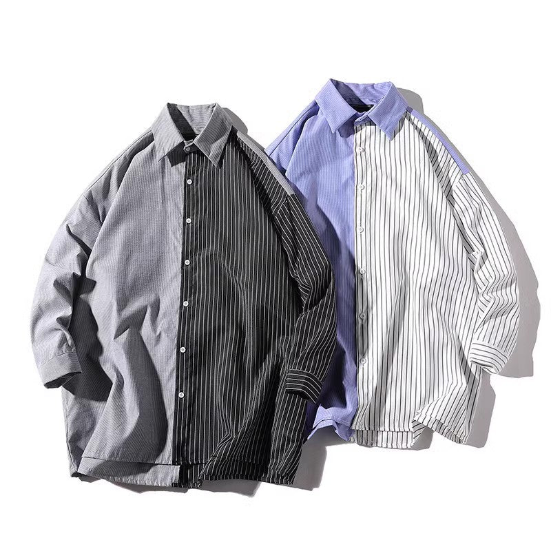 Herren Trendy Hemd mit asymmetrischem Design und urbanem Chic R&B