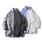 Herren Trendy Hemd mit asymmetrischem Design und urbanem Chic
