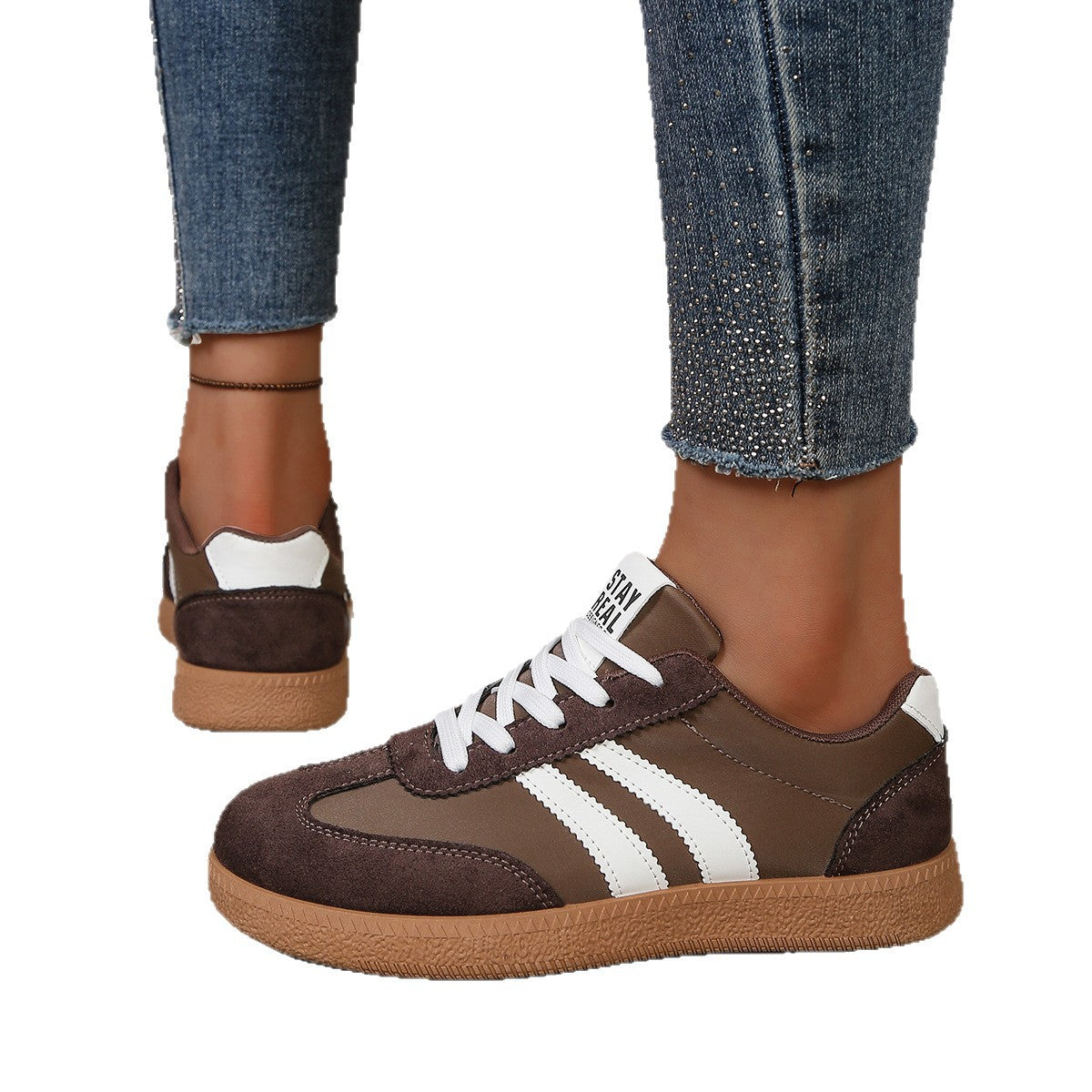 Damen Sneakers im sportlich-eleganten Design mit rutschfester Laufsohle R&B