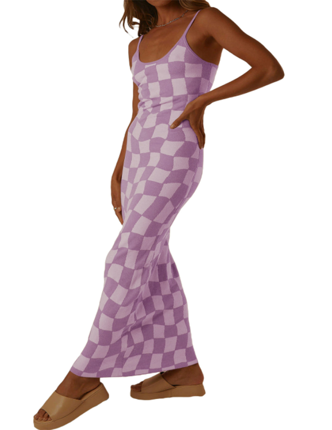 Damen Designer-Midi-Kleid mit stilvollem Grafikmuster R&B