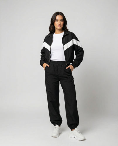 Damen Sport-Set mit hohem Kragen