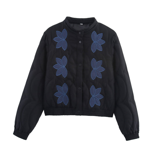 Damen Steppjacke mit floralem Design R&B
