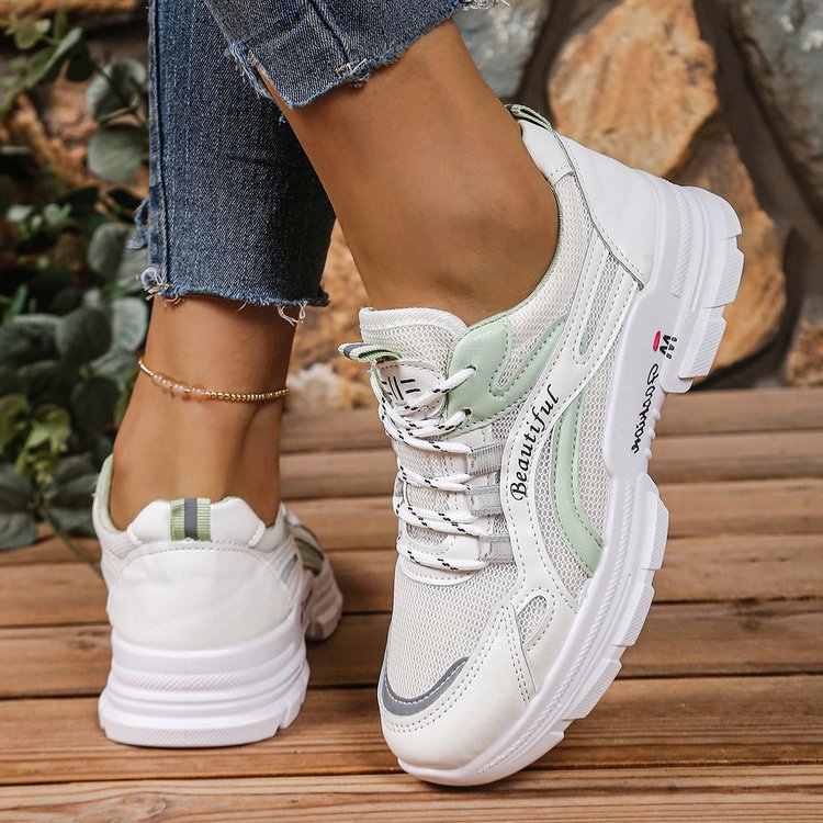 Damen Sportliche Sneakers mit atmungsaktivem Mesh-Obermaterial und komfortabler Dämpfung R&B