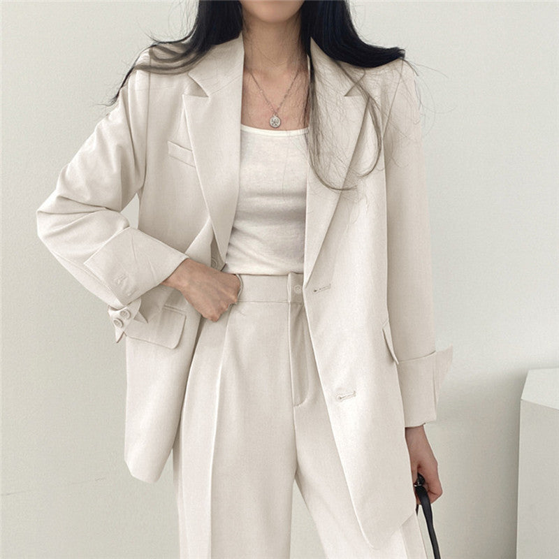 Damen elegantes Blazer-Set mit weitem Schnitt R&B