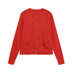 Damen elegante Strickjacke mit praktischen Taschen R&B