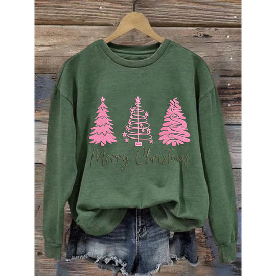 Damen gemütlicher Christmas Sweatshirt mit festlichem Print R&B