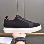 Damen sportliche Sneaker mit elastischem Strick-Obermaterial und rutschfester Sohle R&B