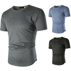Herren sportliches T-Shirt mit atmungsaktiver Funktionsfaser und bequemer Passform