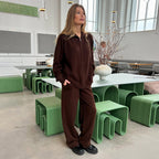Damen gemütliches Fleece-Set R&B