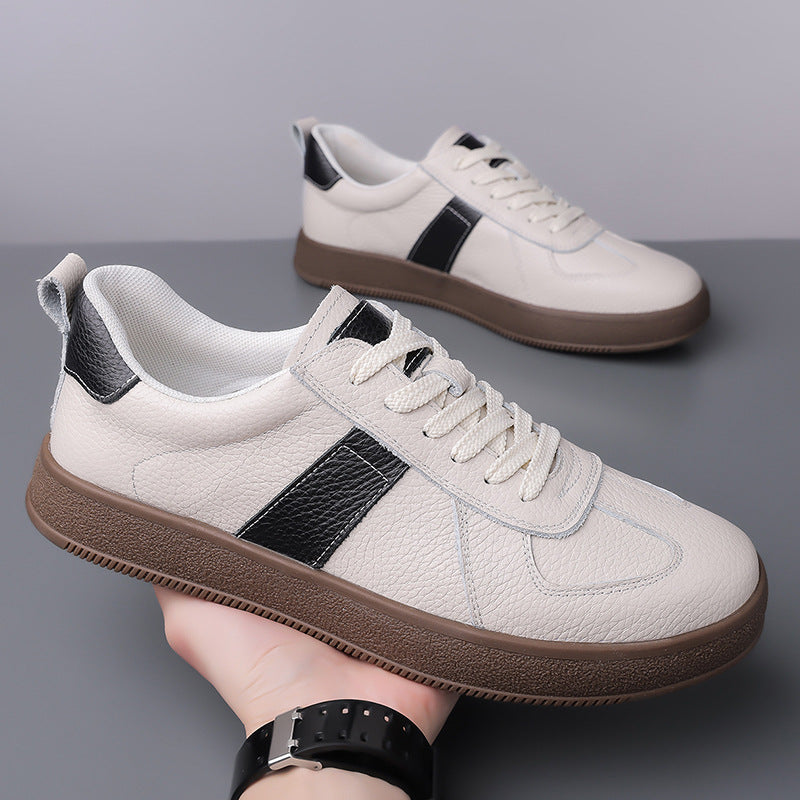 Damen Modische Sneakers aus hochwertigem Leder mit elegantem Design und rutschfester Sohle R&B