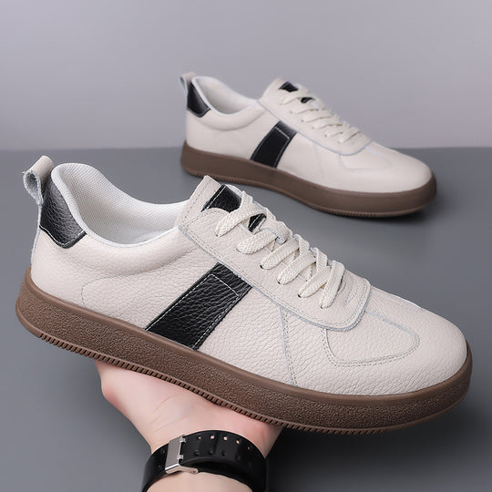 Damen Modische Sneakers aus hochwertigem Leder mit elegantem Design und rutschfester Sohle R&B