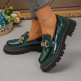 Damen komfortable Loafers mit schickem Metallaczent R&B