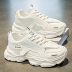 Damen Sportliche Sneakers mit dämpfender Sohle und atmungsaktiver Netzstruktur
